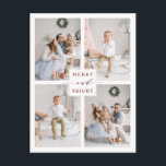 Postal Elegante morada roja y brillante para vacaciones f<br><div class="desc">Sencilla y elegante postal de fotos de vacaciones. Para una personalización más avanzada de este diseño,  haga clic en el enlace Personalizar Más adelante para cambiar el tipo de letra,  tamaño,  color,  etc.</div>