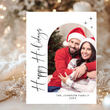 Elegante Navidades de fotografía navideña saludand