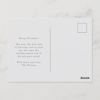 Postal Elegante Navidades de guiones bendiciendo vacacion