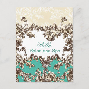 Postal elegante negocio de aqua florece gracias a las tar