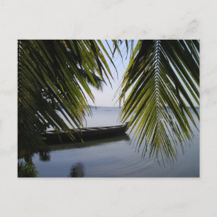 Postal Elegante Palm Boat Lake Love Shower Peace Destiny