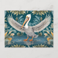 Elegante paraíso tropical de aves pelícolas