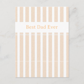 Postal Elegante Personalizado Mejor Papá del Mundo con Ra