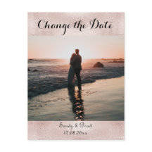 Elegante Personalizado moderno foto cambio Boda de