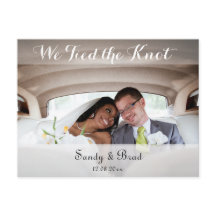 Elegante Personalizado moderno foto cambio Boda de