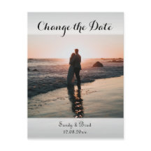 Elegante Personalizado moderno foto cambio Boda de