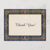 Elegante Plaid Art Déco Gracias