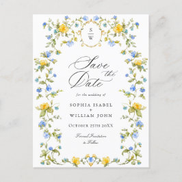 Postal Elegante prado de flores silvestres boda para salv