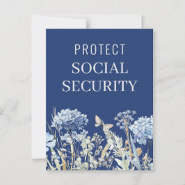 Postal Elegante Proteger la Seguridad Social Política