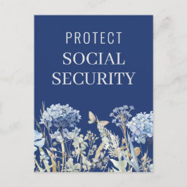 Postal Elegante Proteger la Seguridad Social Política