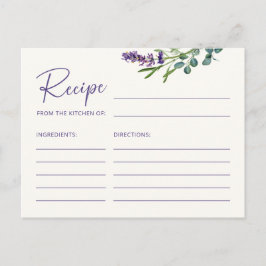 Postal Elegante receta floral para la novia