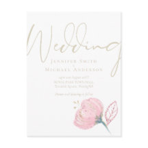 Elegante Rosa Oro Moderno Boda Sparkle