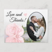 Elegante Rubor Rosa Rosa Boda Amor y Gracias