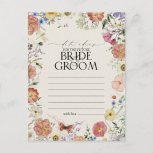 Postal Elegante Rust Naranja acuarela Floral Fecha Ideas