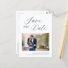 Postal Elegante simple Minimalista moderno salva la fecha