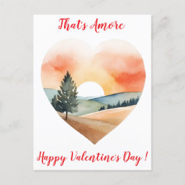 Postal Elegante Sunset Valentine Toscana Italia