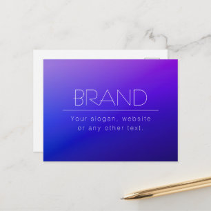 Postal Elegante texto editable y color morado moderno des