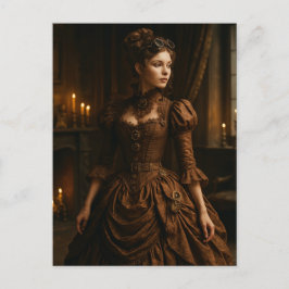 Postal Elegante victoriana Steampunk en Brown