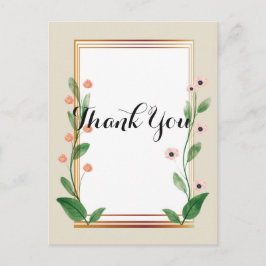 Postal Elegante y clásico sofisticado Gracias