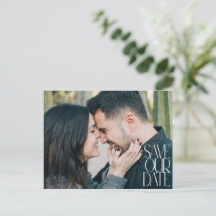 Postal Elegante y elegante superposición de fotografía mo
