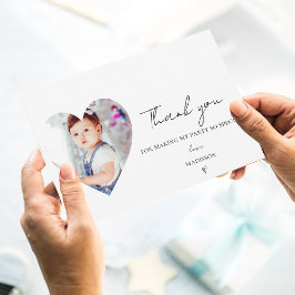 Postal Elegante y minimalista foto de cumpleaños