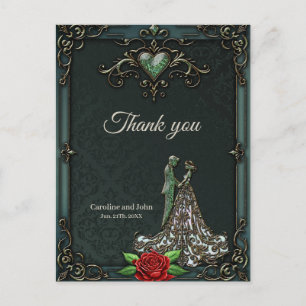 Postal Elegante y romántico diseño vintage.