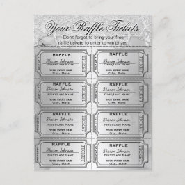 Postal Elegantes billetes de Relieve metalizado plateado