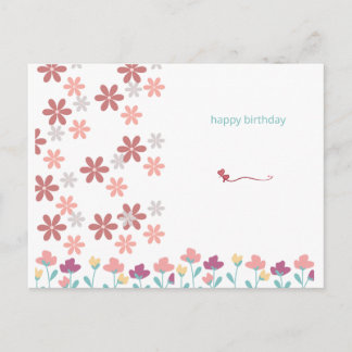 Postal Elegantes Briefpapier mit Kirschblüten und Herzen