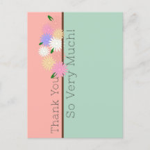 Elegantes Daisies Coloridos Arte Floral, Gracias