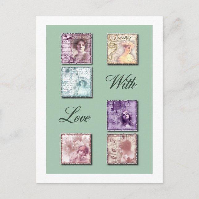 Postal Elegantes damas (Anverso)