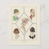 Elegantes Gorras de mujeres Ilustracion francés Ar