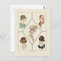 Elegantes Gorras de mujeres Ilustracion francés Ar