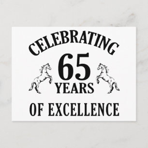 Postal Elegantes ideas de regalo por cumpleaños número 65