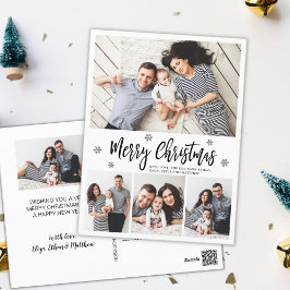 Postal Elegantes Navidades de escritura de escritura de t