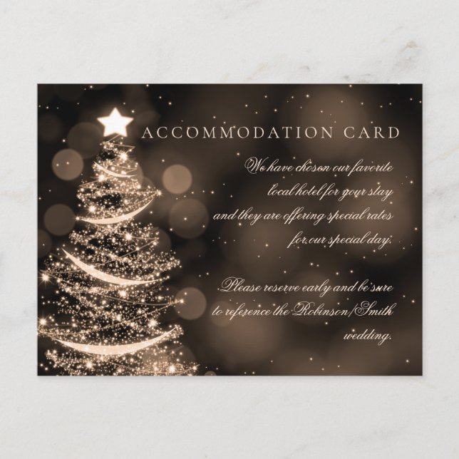 Postal Elegantes Navidades de Oro Negro Alojamiento elega (Anverso)