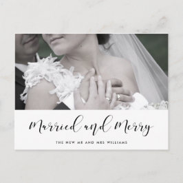 Postal Elegantes Navidades de parejas casadas y moras