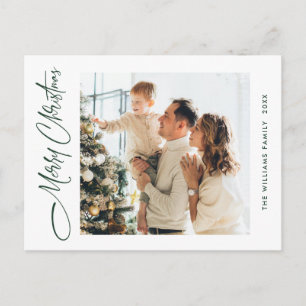 Postal Elegantes Navidades Minimalistas Un saludo fotográ