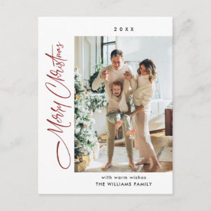 Postal Elegantes Navidades Minimalistas Un saludo fotográ