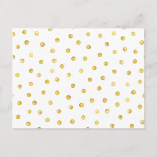 Postal Elegantes puntos de confetti Relieve metalizado do