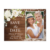 Elegantes rosas blancas y un rústico encaje salvan