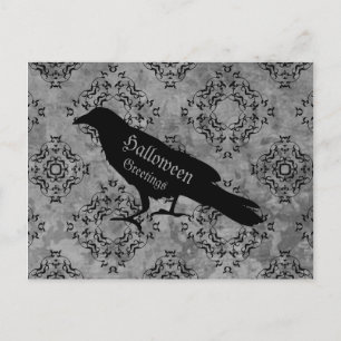 Postal Elegantes saludos raven