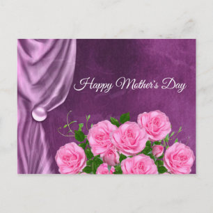 Postal Elegantes, Textura, Rosas Rosadas