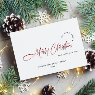Postal Elegantes vacaciones de Navidades corporativos Min