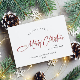 Postal Elegantes vacaciones de Navidades corporativos Min