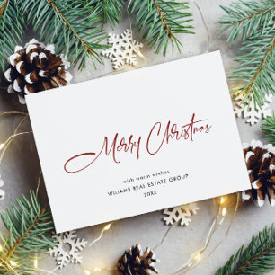 Postal Elegantes vacaciones de Navidades corporativos Min