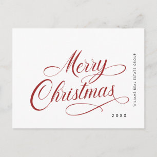 Postal Elegantes vacaciones de Navidades corporativos Min