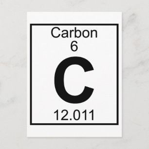 Postal Elemento 006 - C - Carbono (completo)