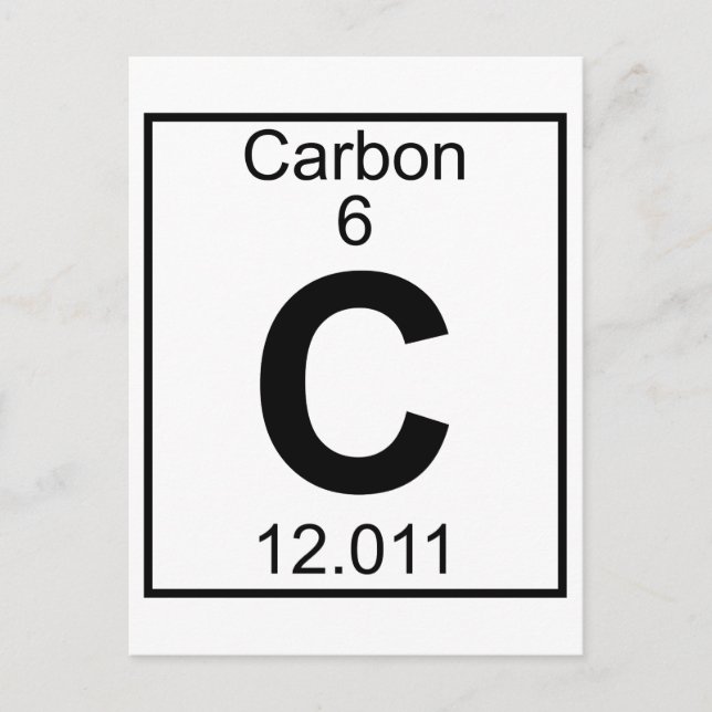 Postal Elemento 006 - C - Carbono (completo) (Anverso)