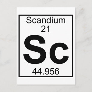 Postal Elemento 021 - Sc - Scandium (Completo)