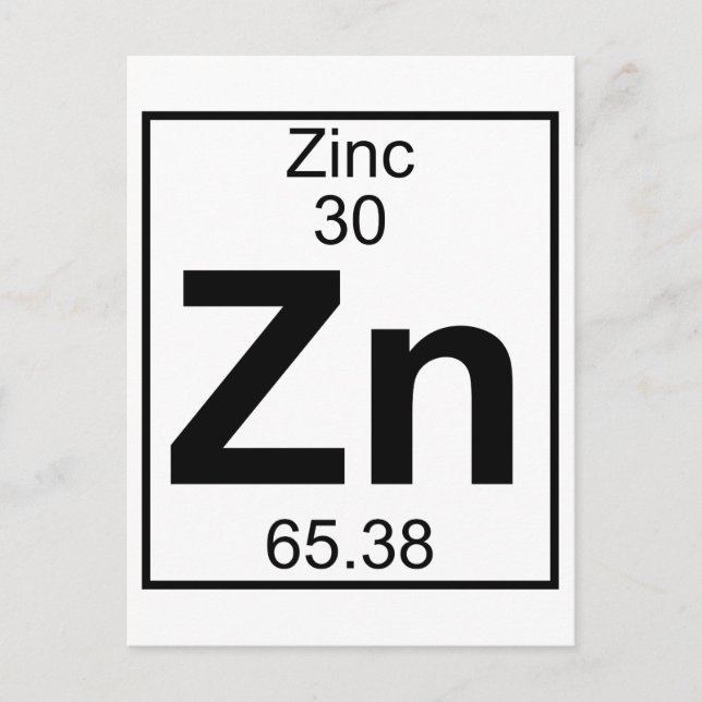 Postal Elemento 030 - Zn - Zinc (completo) (Anverso)